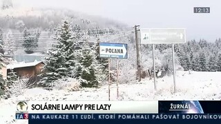 Hriňovské lazy sú bez pouličných lámp, pomôcť by mohlo slnko