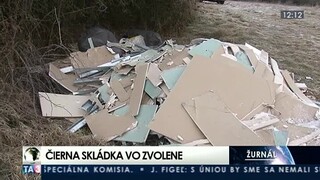 Pri Zvolene niekto vybudoval čiernu skládku, jej odstránenie však zaplatí mesto