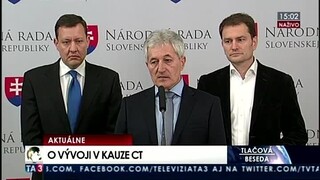 TB poslancov OĽaNO-NOVA o vývoji v kauze CT