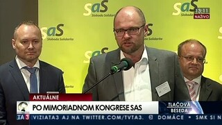 TB strany SaS po skončení mimoriadneho kongresu