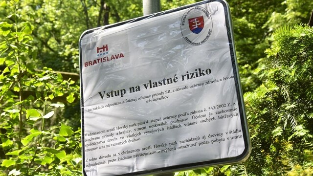 Do Horského parku môžu návštevníci vstupovať len na vlastné riziko