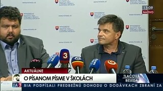 TB P. Plavčana o používaní písaného písma pre základné školy