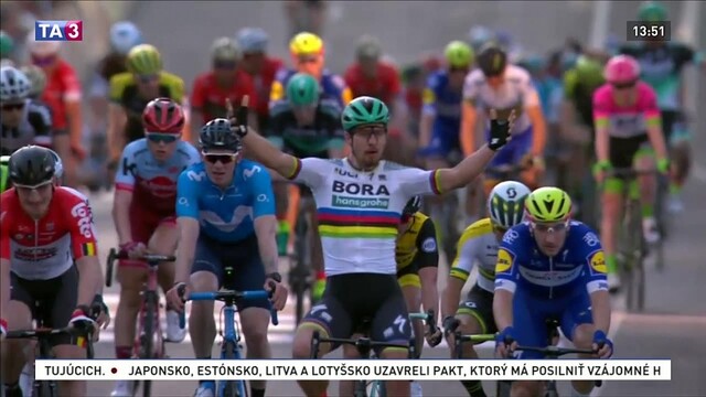 Sagan začal sezónu vo veľkom štýle, v špurte nedal rivalom šancu