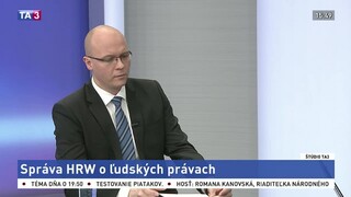 ŠTÚDIO TA3: P. Nittnaus o správe ľudsko-právnej organizácie