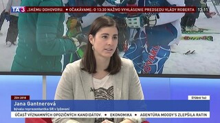 ŠTÚDIO TA3: J. Gantnerová o výkonoch našich zjazdárov