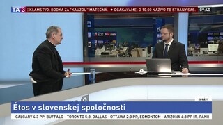 Arcibiskup Zvolenský v TA3 hovoril o vlne pobúrenia v spoločnosti