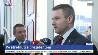 Brífing P. Pellegriniho po stretnutí s prezidentom A. Kiskom