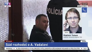 V. Tomek o vývoji situácie ohľadom väzby A. Vadalu