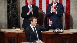 Macron ukončil návštevu USA prejavom vo federálnom kongrese