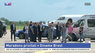Božského Maradonu vrúcne privítali v bieloruskom Diname