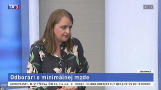 Viceprezidentka KOZ M. Uhlerová o zvyšovaní minimálnej mzdy