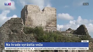 Na Šarišskom hrade vyrástla veža, postavili ju ľudia bez práce