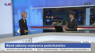 HOSŤ V ŠTÚDIU: M. Bošková o novelách zákonov pre podnikateľov