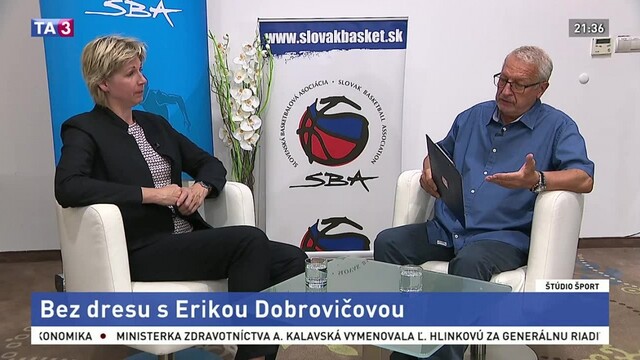 ŠTÚDIO ŠPORT: Bez dresu s Erikou Dobrovičovou