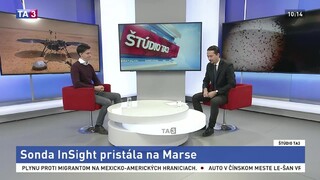 ŠTÚDIO TA3: M. Poliaček o pristáti sondy InSight na Marse