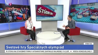 ŠTÚDIO TA3: J. Gantnerová o Svetových hrách Špeciálnych olympiád