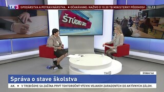 ŠTÚDIO TA3: V. Kalmárová o stave školstva