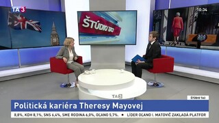 ŠTÚDIO TA3: Politologička K. Henderson o kariére Mayovej