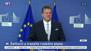 M. Šefčovič o situácii ohľadom tranzitu ruského plynu