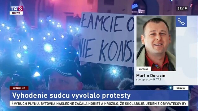 Spolupracovník TA3 M. Dorazín o proteste v Poľsku