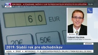 Analytik Ľ. Koršnák o slabších tržbách maloobchodníkov