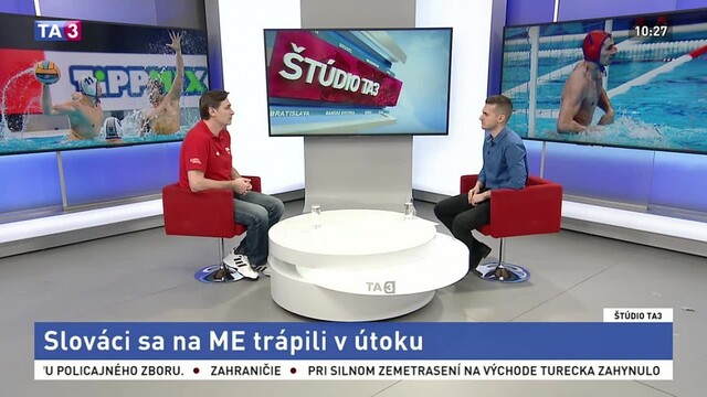 ŠTÚDIO TA3: Tréner P. Nižný o ME vo vodnom póle