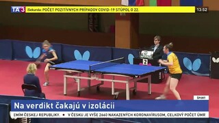Reprezentanti v stolnom tenise čakajú na verdikt v karanténe