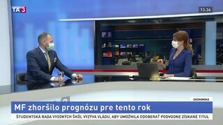 HOSŤ V ŠTÚDIU: S. Pánis o horšej prognóze MF pre tento rok