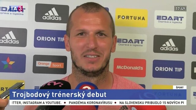 Tréner Ančic mal víťazný debut, jeho zverenci zdolali Sereď