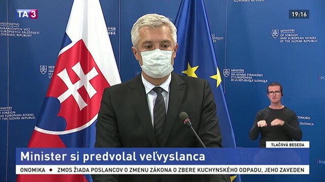 TB ministra I. Korčoka o stretnutí s belgickým veľvyslancom