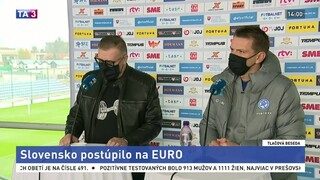 TB prezidenta zväzu J. Kováčika a trénera Š. Tarkoviča po víťaznom finále