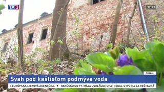 Pamiatku podmýva voda, kaštieľ v Dubnici čaká rozsiahla oprava