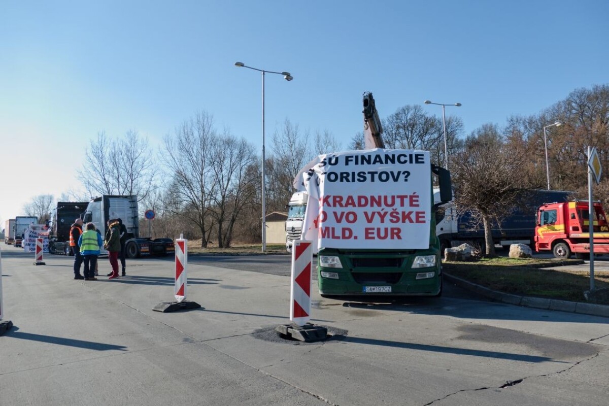 Protest autodopravcov