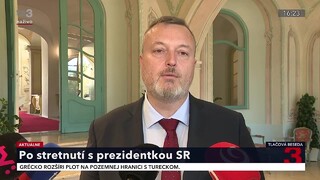 TB ministra práce M. Krajniaka po stretnutí s prezidentkou