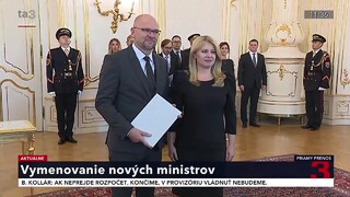 Prezidentka prijala demisie a vymenovala nových ministrov