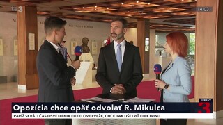 Parlamentné štúdio ta3: Rokovanie parlamentu sa začalo odvolávaním Mikulca