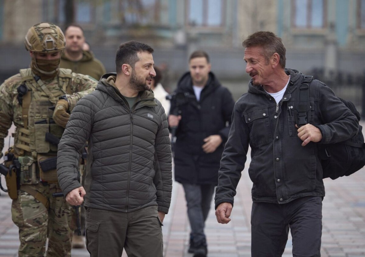 Sean Penn a Volodymyr Zelenskyj