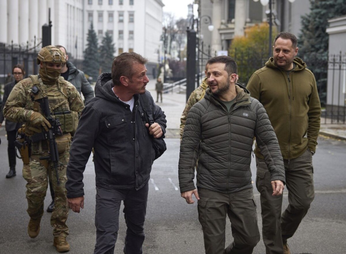 Sean Penn a Volodymyr Zelenskyj