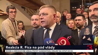 Reakcia R. Fica na pád vlády