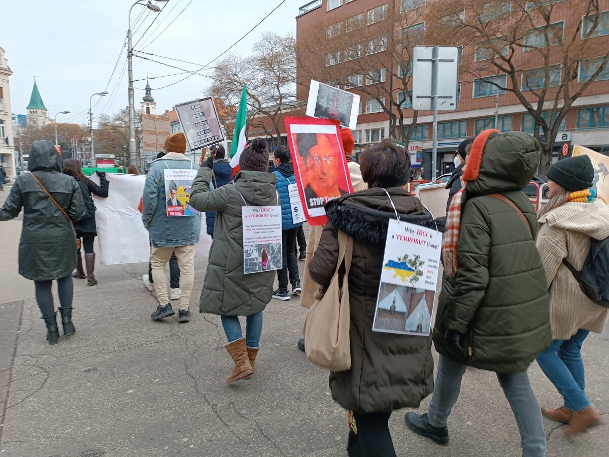 Iran protest Bratislava