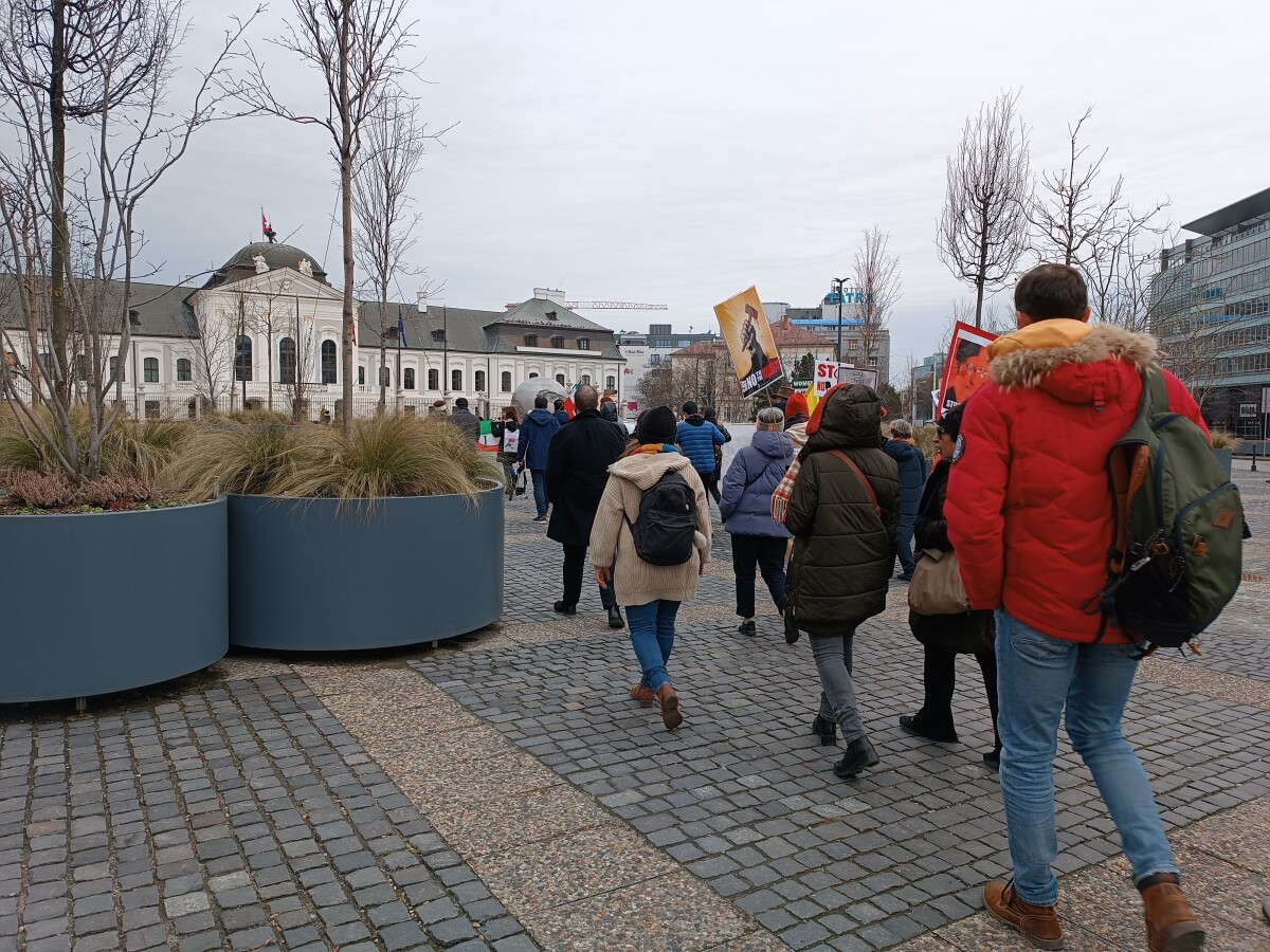 Iran protest Bratislava