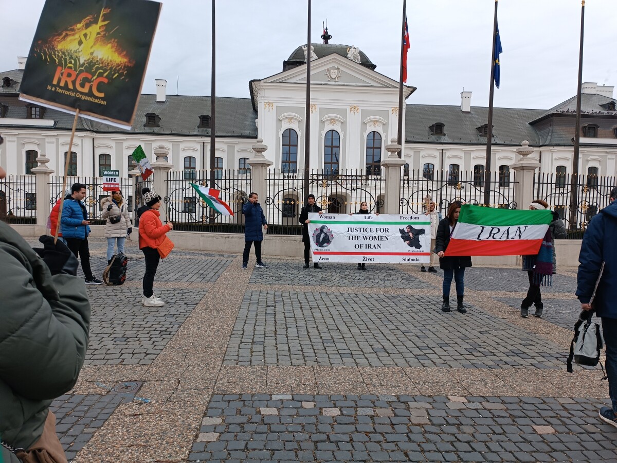 Iran protest Bratislava