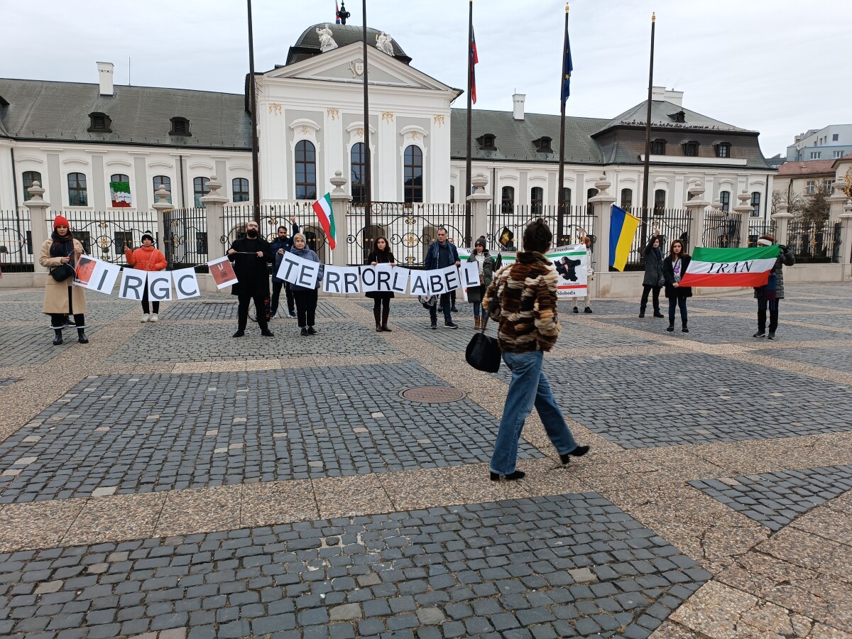 Iran protest Bratislava