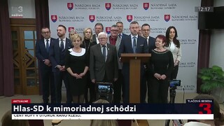 TB strany Hlas k neotvoreniu mimoriadnej schôdze parlamentu