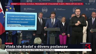 TB premiéra Ľ. Ódora po schválení programového vyhlásenia vlády