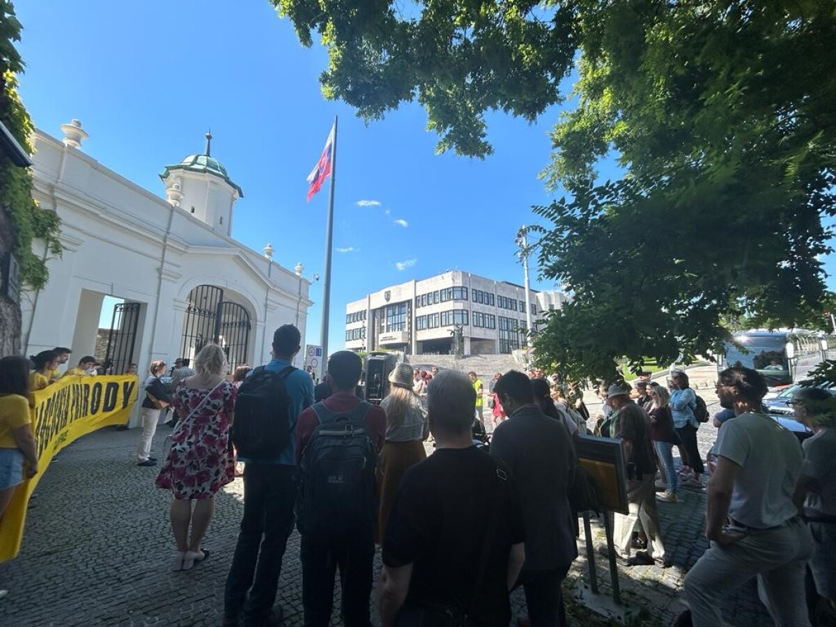 Protest klimatických aktivistov