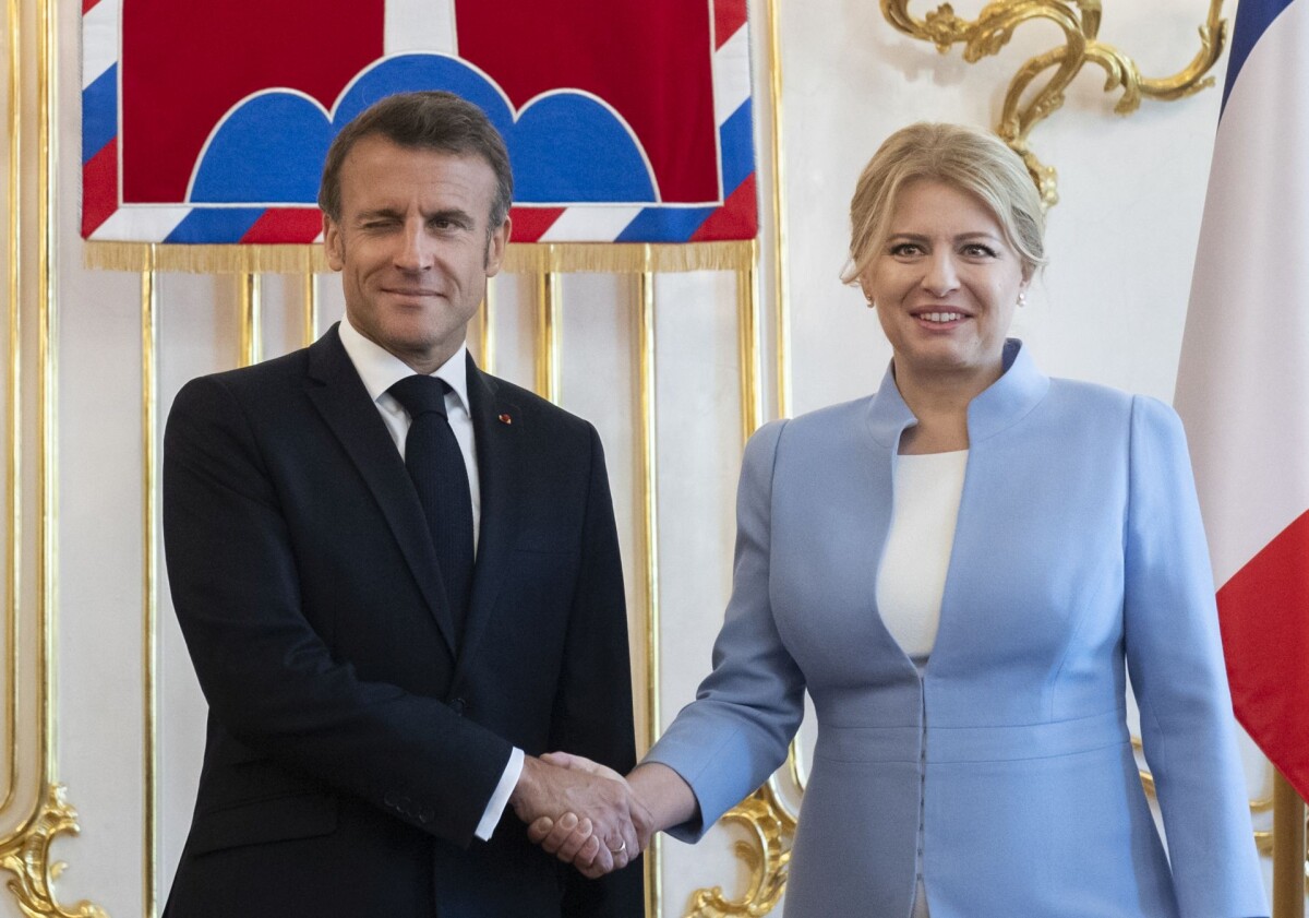 Zuzana Čaputová a Emmanuel Macron