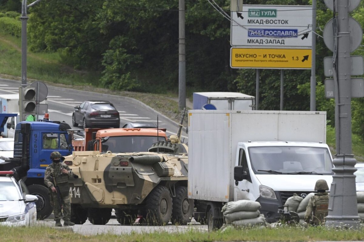 Situácia na diaľnici pred Moskvou