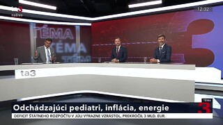 Odchádzajúci pediatri, inflácia, energie