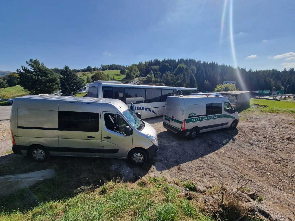 Migranti na slovensko-poľskej hranici.